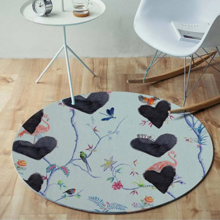 Chic Multicolored Persian Carpet Polyester Flower Pattern Carpet Washable Non-Slip Pet-Friendly Carpet for Home | Bowlift