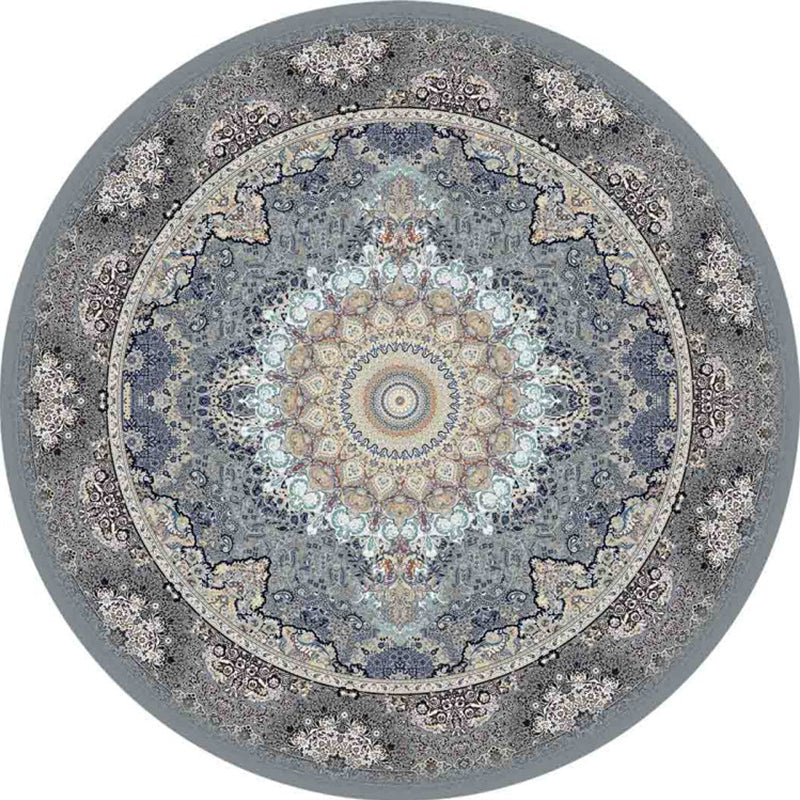 Chic Multicolored Persian Carpet Polyester Flower Pattern Carpet Washable Non-Slip Pet-Friendly Carpet for Home | Bowlift