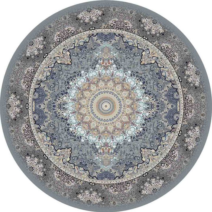 Chic Multicolored Persian Carpet Polyester Flower Pattern Carpet Washable Non-Slip Pet-Friendly Carpet for Home | Bowlift