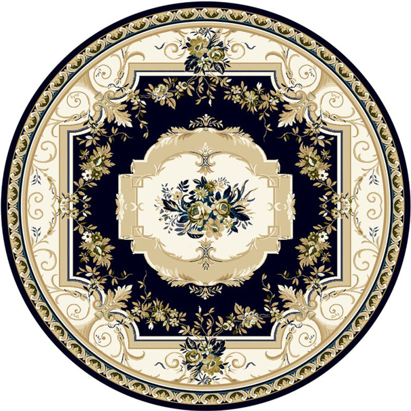 Chic Multicolored Persian Carpet Polyester Flower Pattern Carpet Washable Non-Slip Pet-Friendly Carpet for Home | Bowlift