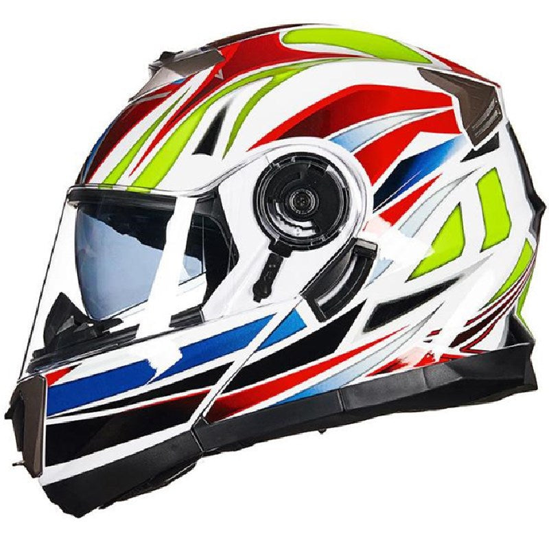 Full-Face Motorcycle Helmet Bowlift