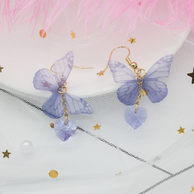Butterfly-Inspired Dangle Earrings Bowlift