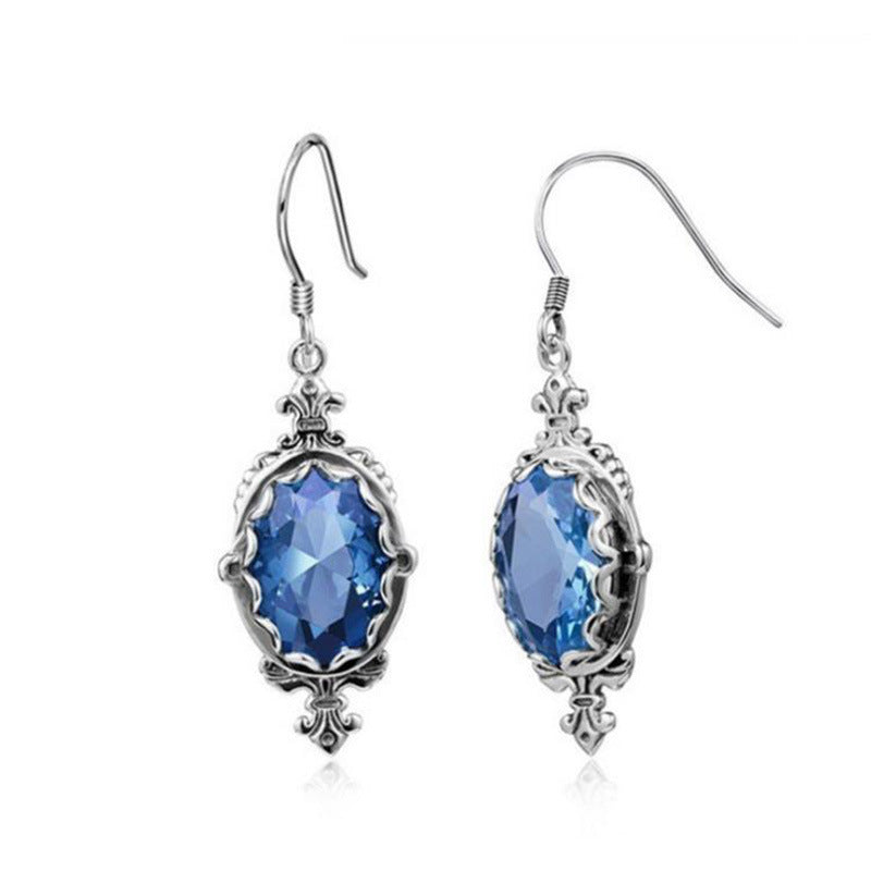 Colorful Crystal Drop Earrings Bowlift