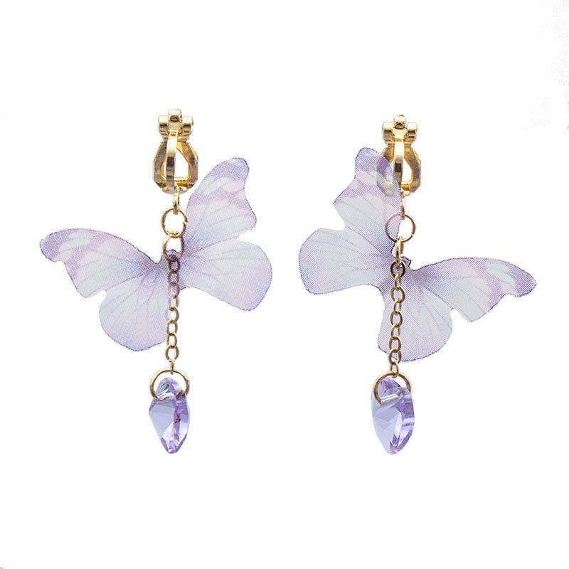 Butterfly-Inspired Dangle Earrings Bowlift