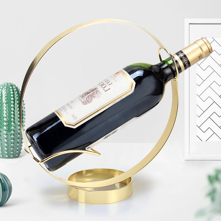 Circular Floating Wine Bottle Display Stand Bowlift
