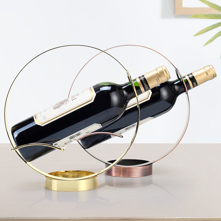 Circular Floating Wine Bottle Display Stand Bowlift