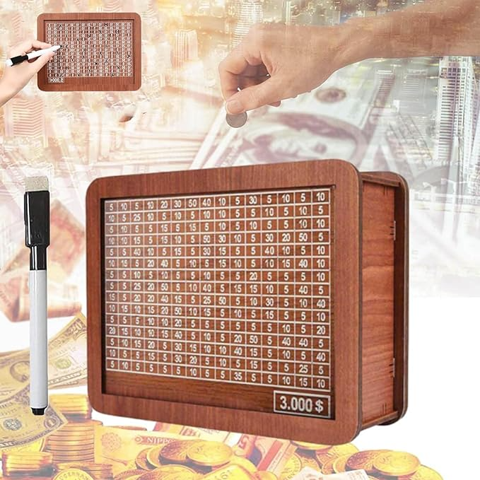 Wooden piggy bank | Effortless savings | Bowlift