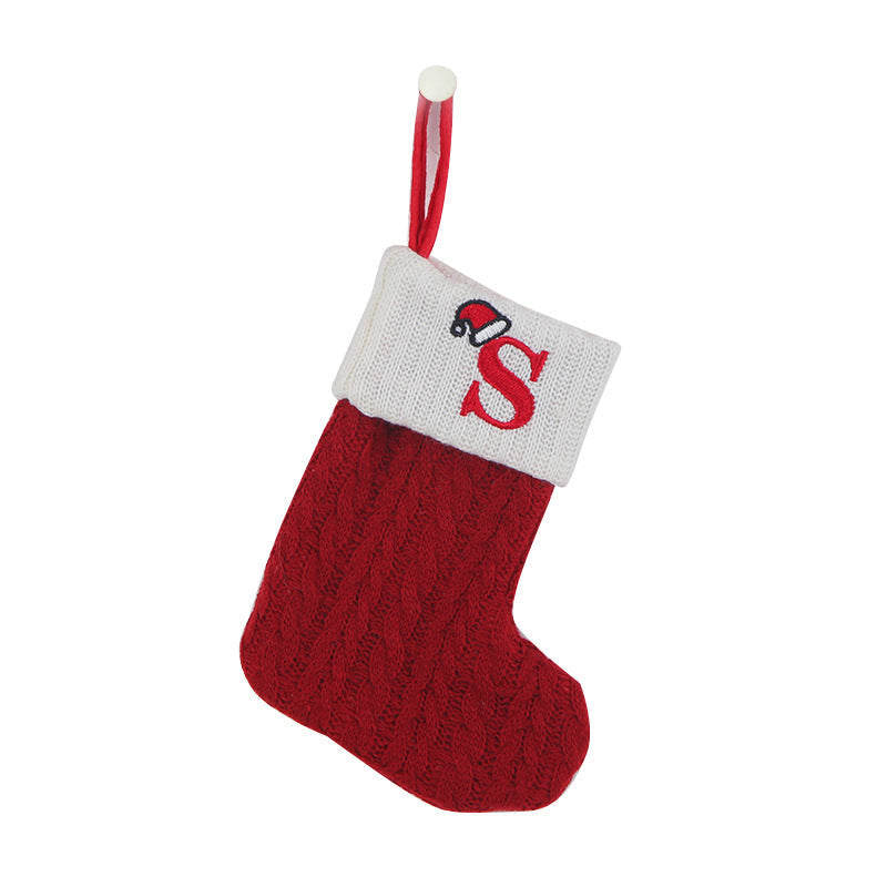 BowLift | Christmas Letter Knit Stocking