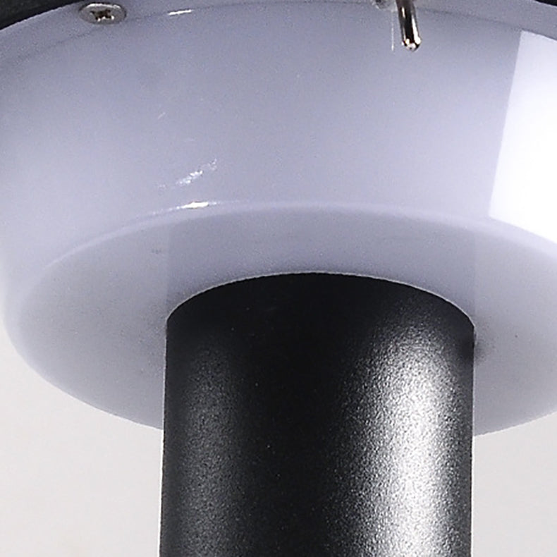 Modern Simplicity Waterproof Solar Round Aluminum Acrylic Outdoor Lights For Garden | Bowlift
