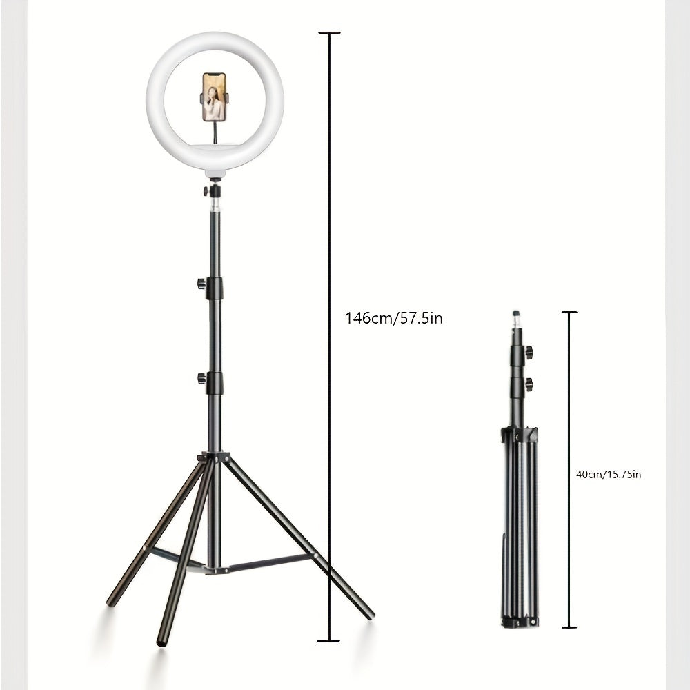 BowLift | LED Ring Light with Adjustable Tripod and Phone Holder for Selfies and Video Recording