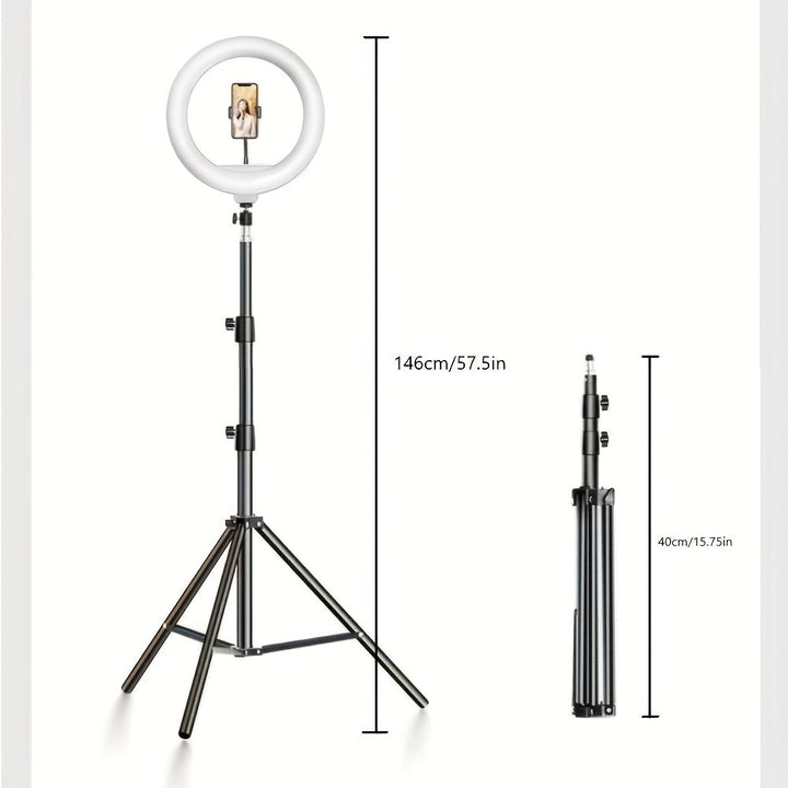 BowLift | LED Ring Light with Adjustable Tripod and Phone Holder for Selfies and Video Recording