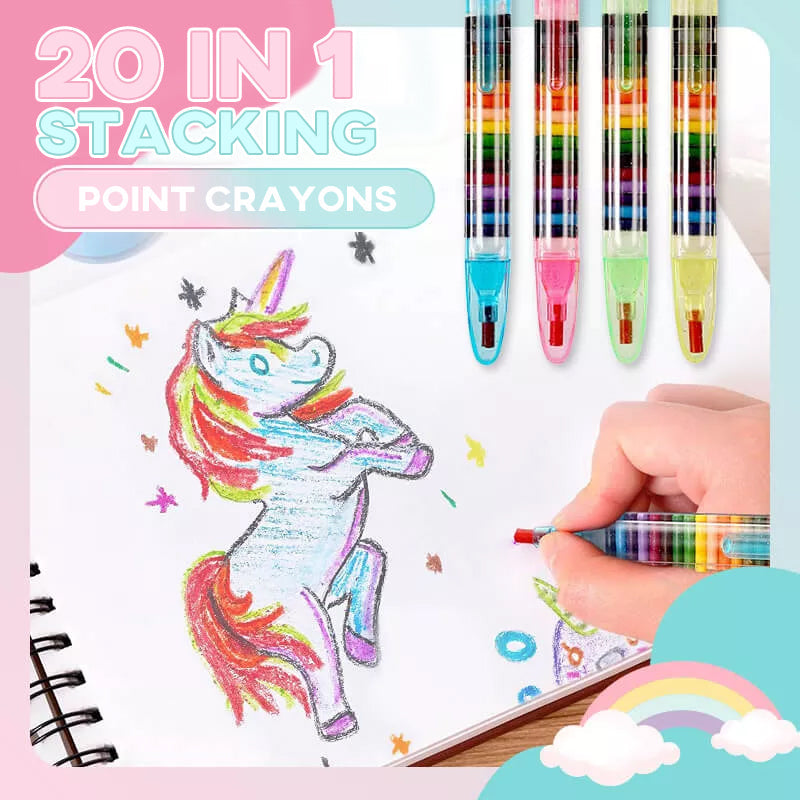 BowLift | 20 in 1 Stackable Dot Colored Pencils