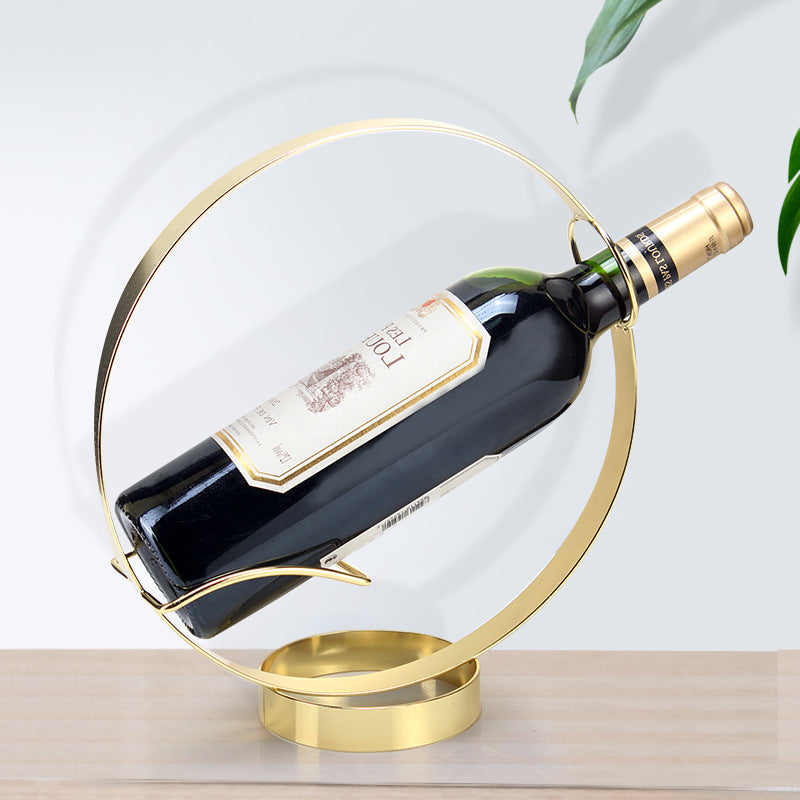 Circular Floating Wine Bottle Display Stand Bowlift
