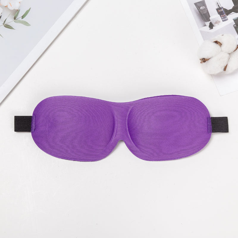 Three-Dimensional Contoured Breathable Sleep Mask With Adjustable Strap