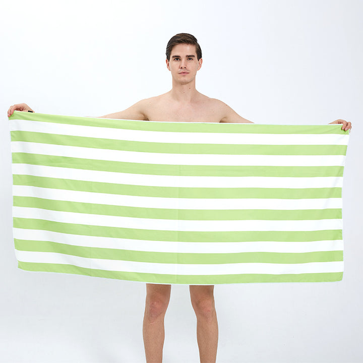 Beach towel with modern, wide stripe pattern Bowlift