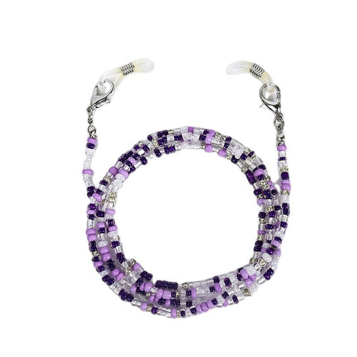 Colored bead necklace with carabiner clasp Bowlift