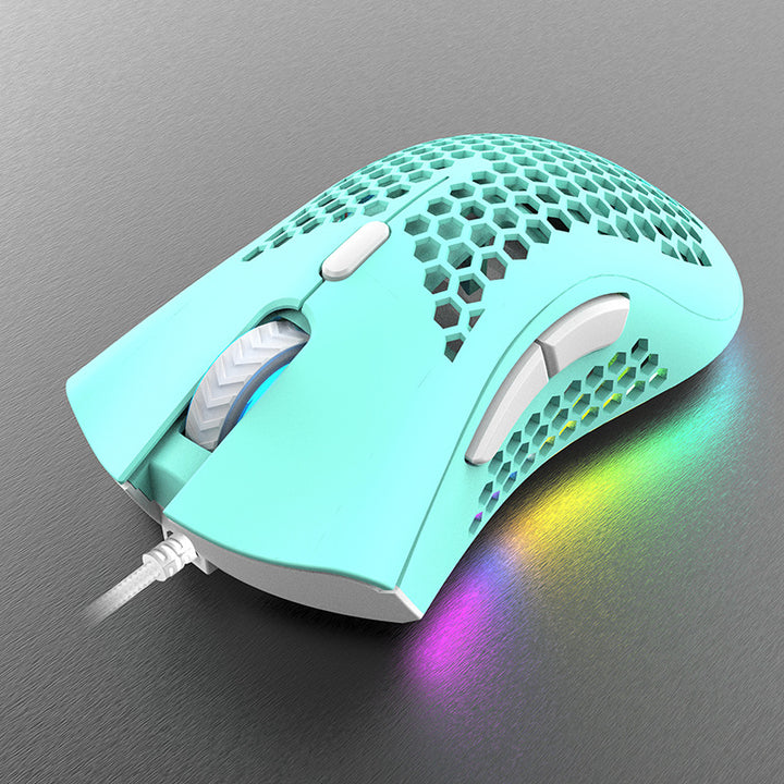 Lightweight Gaming Mouse with Honeycomb Design Bowlift
