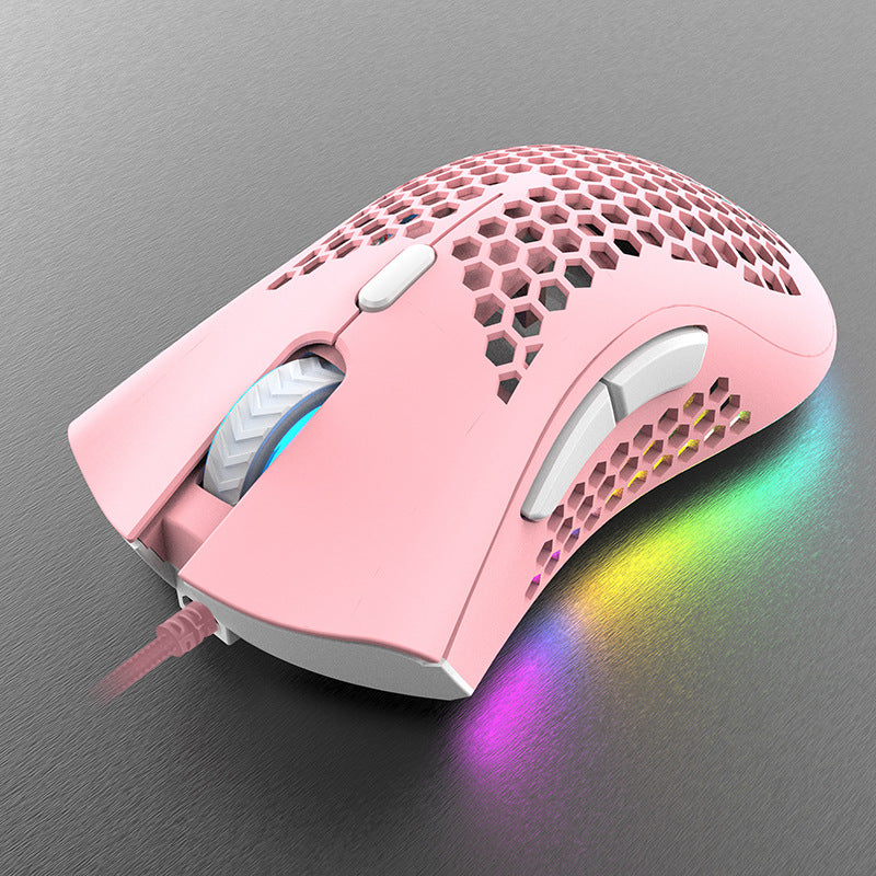 Lightweight Gaming Mouse with Honeycomb Design Bowlift