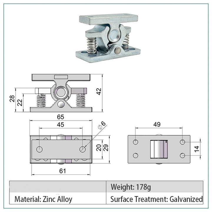 BowLift | Solid Door Heavy Duty Drawer Latch