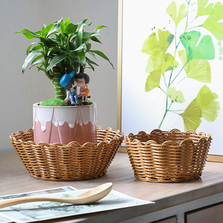Decorative Woven Fruit Bowl Bowlift