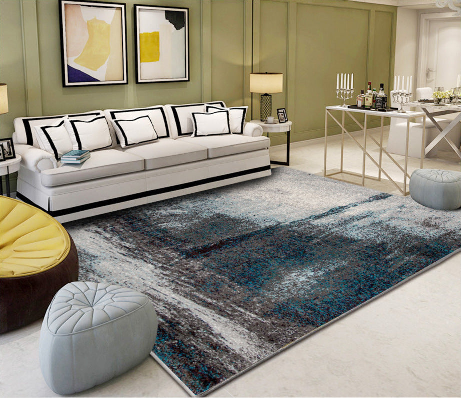 BowLift | Industrial Style Living Rug Multicolored Expressionism Rug Synthetic Non-slip Pet-friendly Machine washable Rug