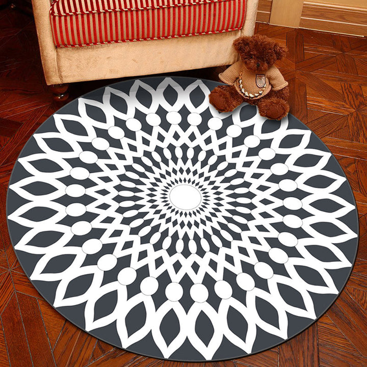BowLift | Novelty Geometry Animal Patterned Rug Multi-Colored Synthetics Rug Machine Washable Non-Slip Backing Stain Resistant Carpet for Room