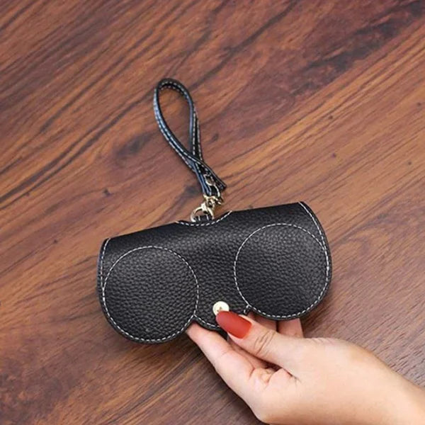 ShadeShield™ Soft Leather Sunglasses Case Bowlift