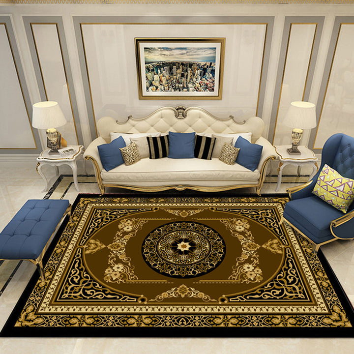 BowLift | Nostalgia Chamber Rug Multicolored Jacquard Rug Synthetic Pet Friendly Non-Slip Back Machine Washable Rug