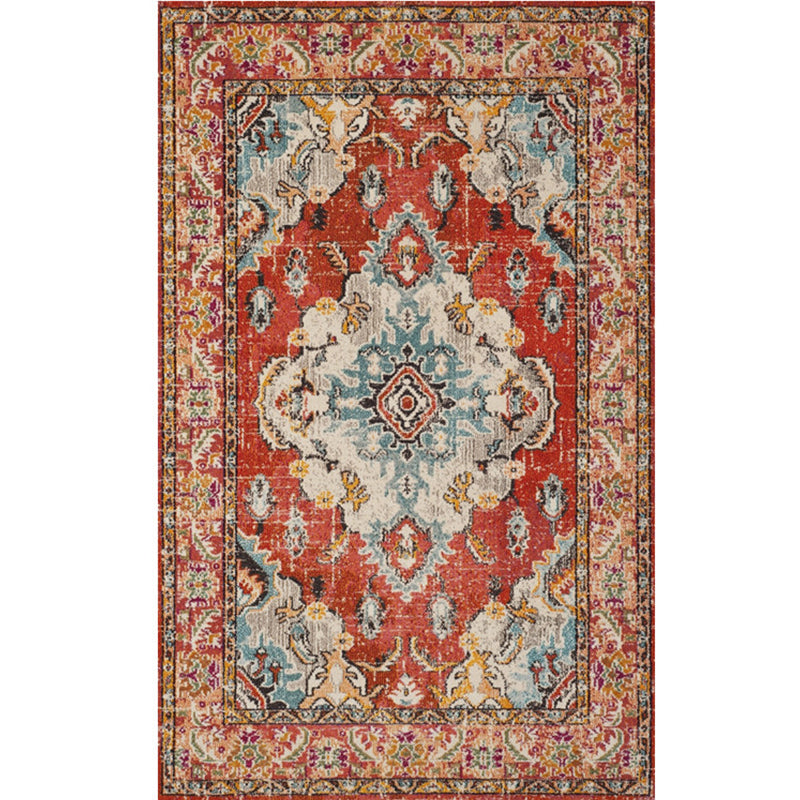 BowLift | Nostalgia Chamber Rug Multicolored Jacquard Rug Synthetic Pet Friendly Non-Slip Back Machine Washable Rug