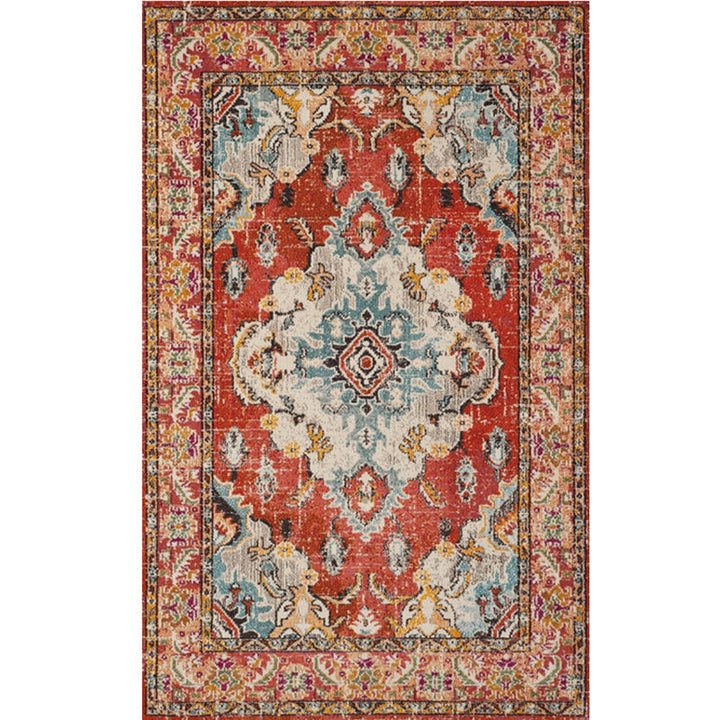 BowLift | Nostalgia Chamber Rug Multicolored Jacquard Rug Synthetic Pet Friendly Non-Slip Back Machine Washable Rug