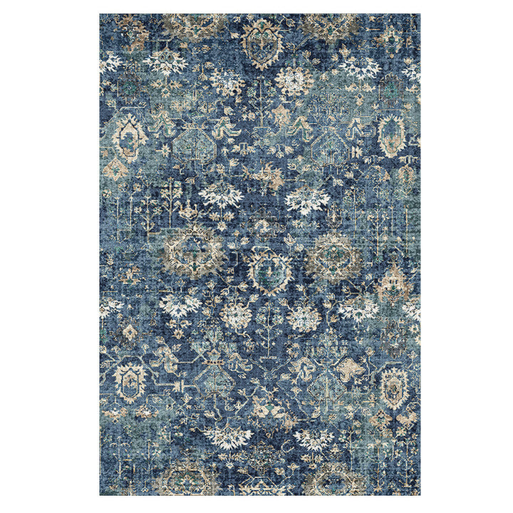 BowLift | Moroccan Style Print Carpet Multicolor Polyester Carpet Non-Slip Pet-Friendly Machine Washable Carpet for Living Room
