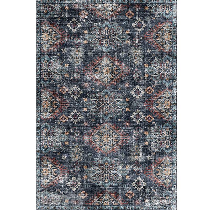 BowLift | Moroccan Style Print Carpet Multicolor Polyester Carpet Non-Slip Pet-Friendly Machine Washable Carpet for Living Room
