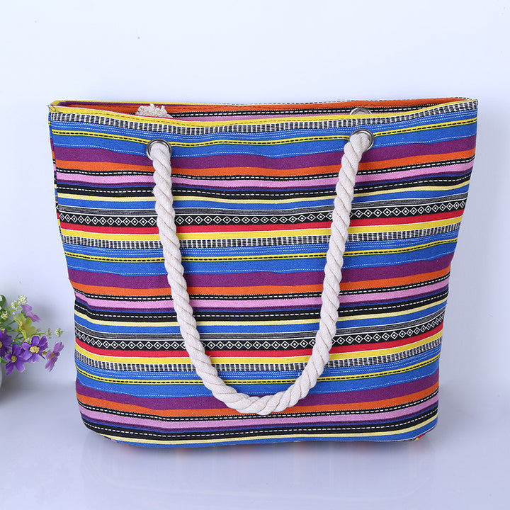 Colorful cotton striped bag Bowlift