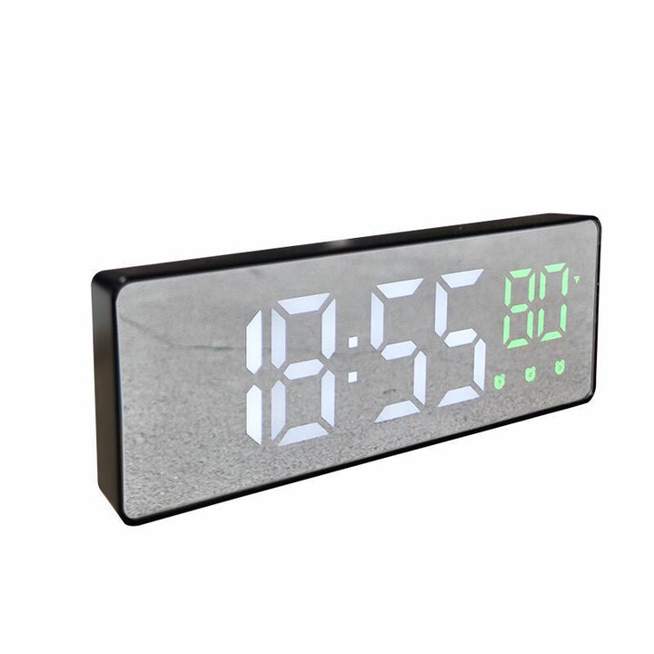 Digital table alarm clock with temperature display and LED display Bowlift