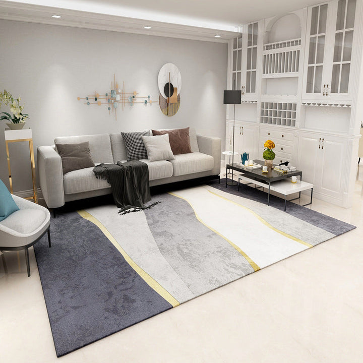 Contemporary Lounge Rug Multicolor Melange Geometric Rug Polypropylene Stain Resistant Machine Washable Non-Slip Rug | Bowlift