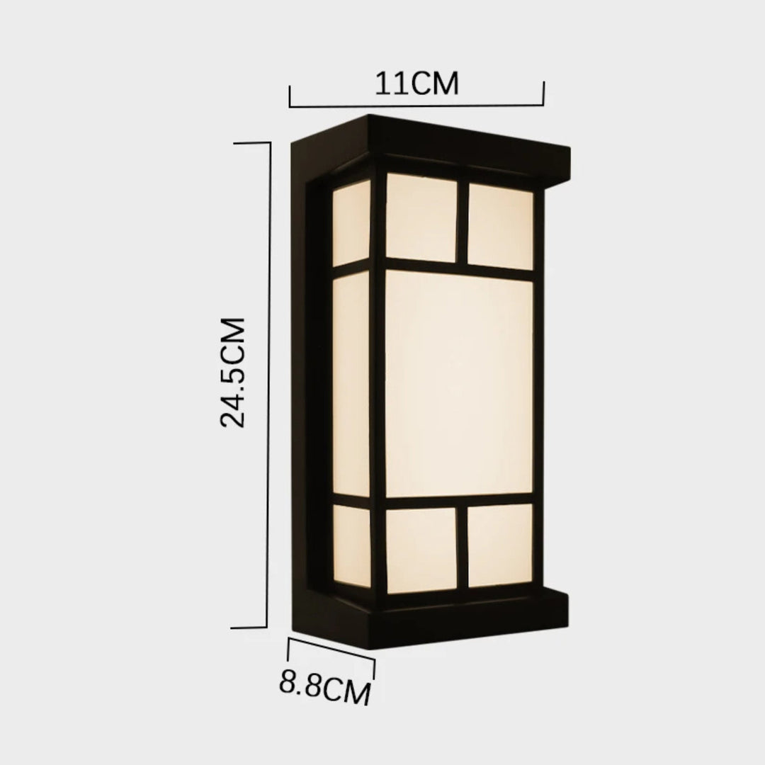 BowLift | LumeRadar | Modern LED outdoor wall light with IP65 & radar sensor