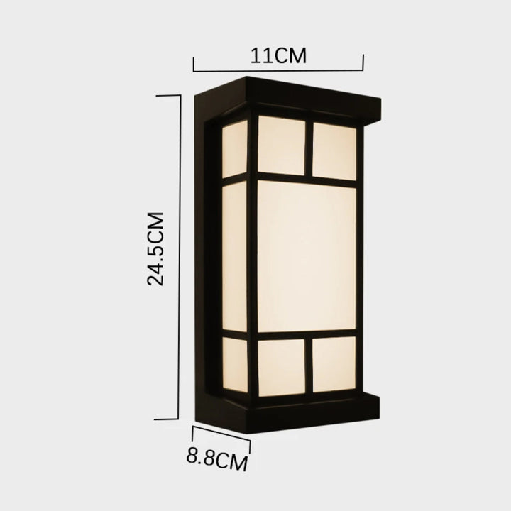 BowLift | LumeRadar | Modern LED outdoor wall light with IP65 & radar sensor