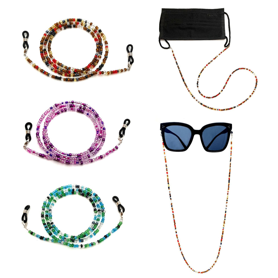 Beaded Eyewear Retainer Chain Bowlift