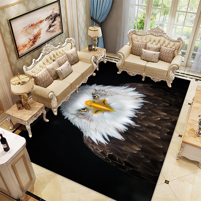BowLift | Multicolored Children's Room Rug Unique 3D Animal Area Rug Polyester Pet-Friendly Non-Slip Washable Rug