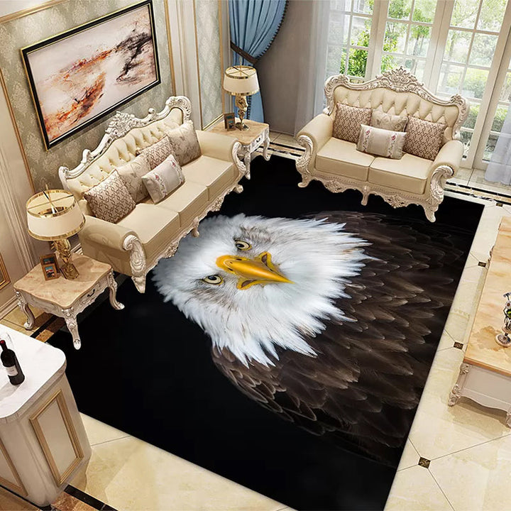 BowLift | Multicolored Children's Room Rug Unique 3D Animal Area Rug Polyester Pet-Friendly Non-Slip Washable Rug
