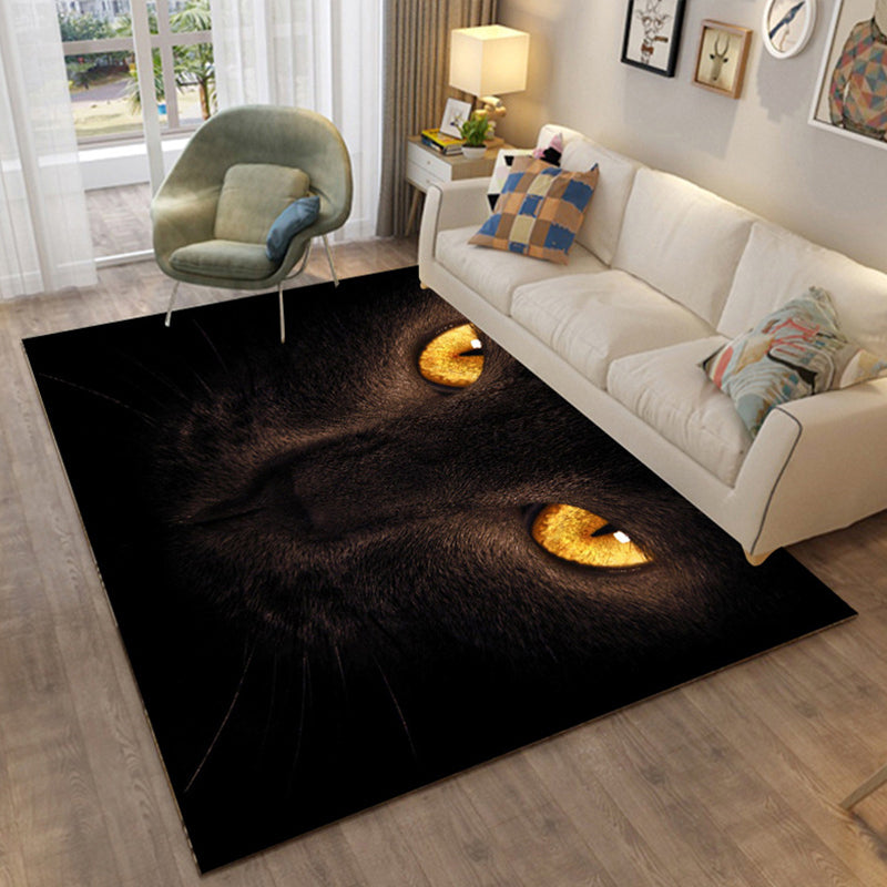 BowLift | Colorful Relaxation Area Rug Cotton Blend Cartoon Pattern Indoor Rug Machine Washable Non-Slip Rug for Décor
