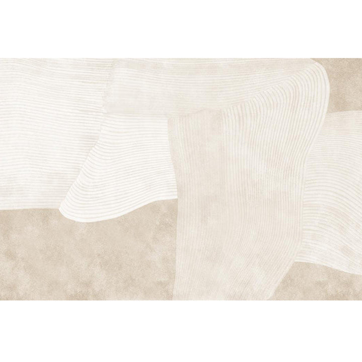 BowLift | Creative Decor Rug Apricot Abstract Printed Area Rug Polypropylene Non-Slip Back Pet-Friendly Rug