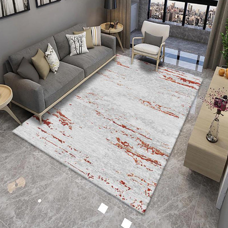 BowLift | Modern Living Room Rug Multicolor Color Block Area Rug Polyester Non-Slip Machine Washable Rug