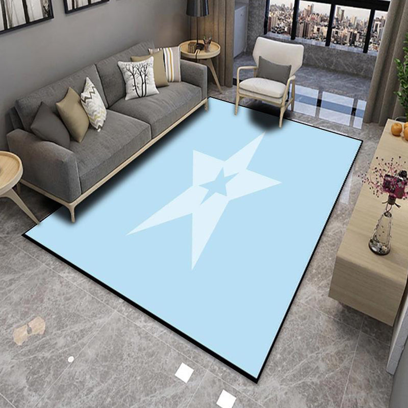 BowLift | Modern Living Room Rug Multicolor Color Block Area Rug Polyester Non-Slip Machine Washable Rug