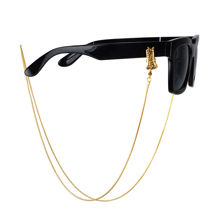 Metallic Western-Themed Eyewear Chain Bowlift