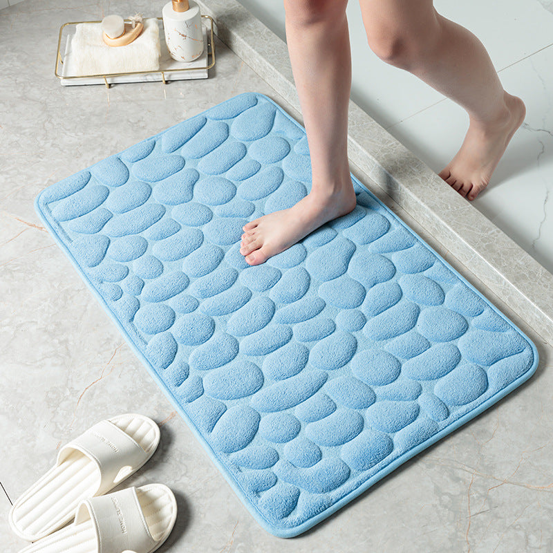 Textured Memory Foam Bath Mat Bowlift