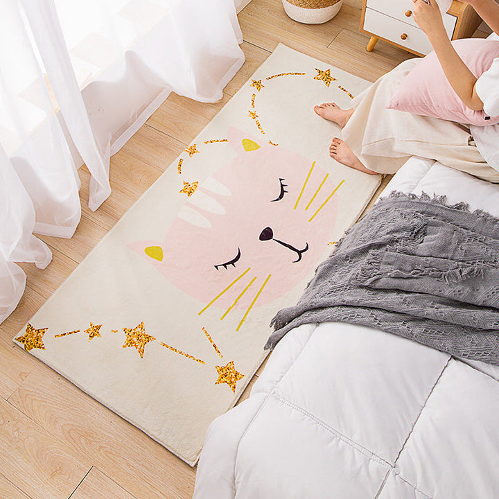 BowLift | Modern children's room rug Multicolored cartoon pattern area rug polyester non-slip stain-resistant rug
