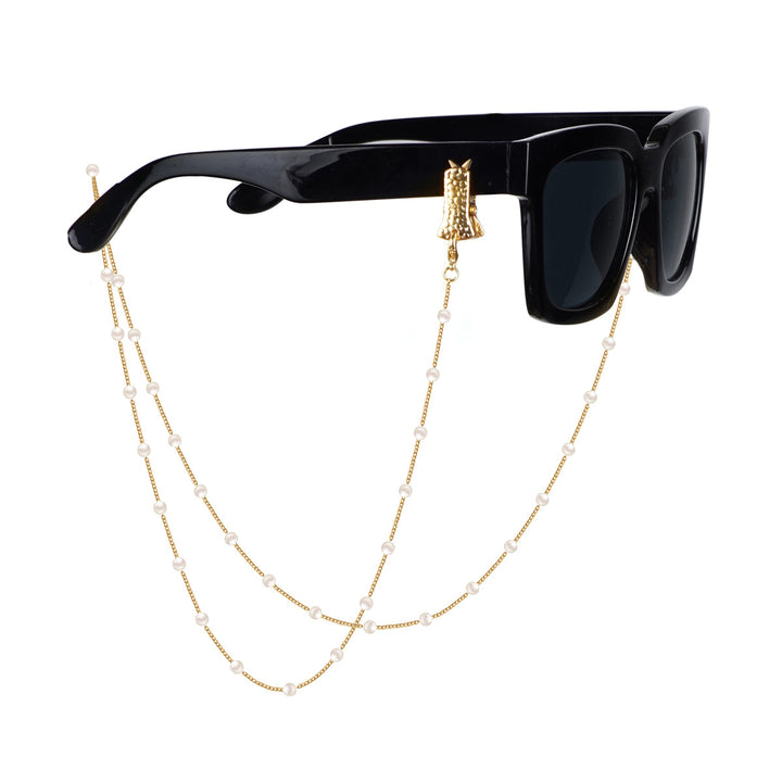 Beaded Eyewear Chain with Unique Charm Bowlift