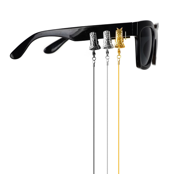 Metallic Western-Themed Eyewear Chain Bowlift