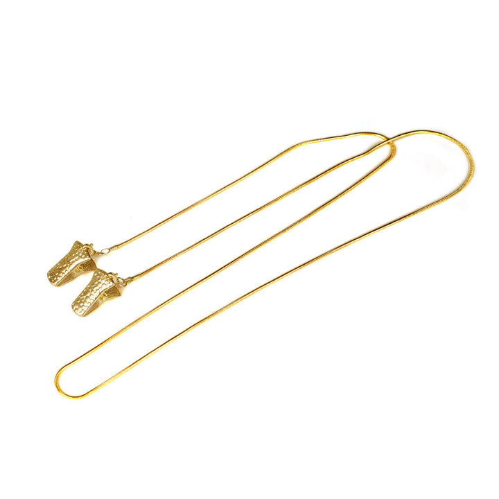 Metallic Western-Themed Eyewear Chain Bowlift